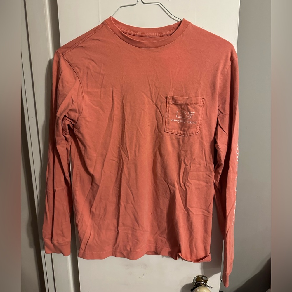 Vineyard Vines Salmon Long Sleeve Tee